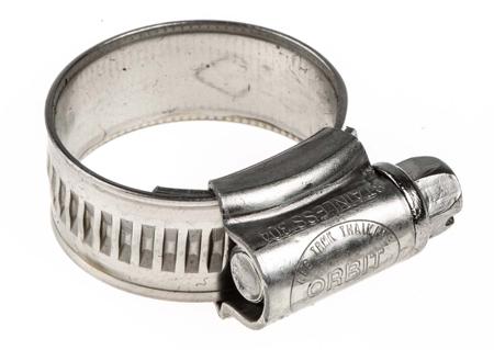 145-0268 RS Pro Stainless Steel 304 Hose Clip, 12.0mm Band Width, 18mm - 25mm Inside Diameter
