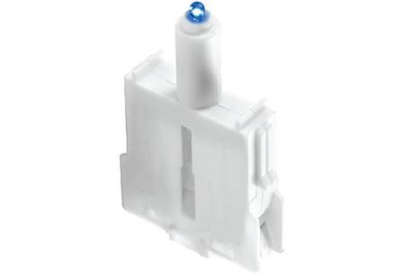 09454530400 HARTING  Series Contact Block for Use with Push Button, 24V, Blue Light
