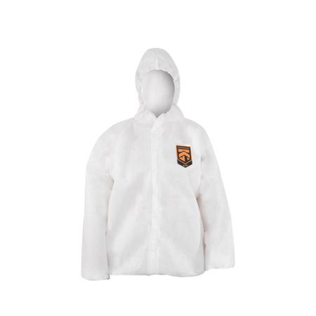 99440 Kimberly Clark A50 White, Radioactive Particulate Protection Jacket Hoodie Jacket, M
