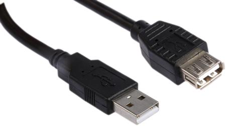 11.02.8948-100 Roline USB 2.0, Male USB A to Female USB A, 1.8m