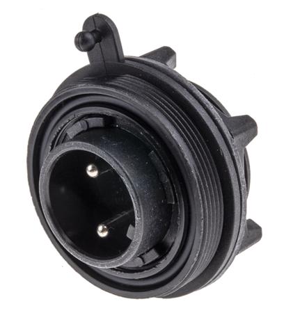 PX0735/P Bulgin Circular Connector, 2 Contacts, Panel, Standard Connector, Plug, Male, IP68, Standard Buccaneer Series