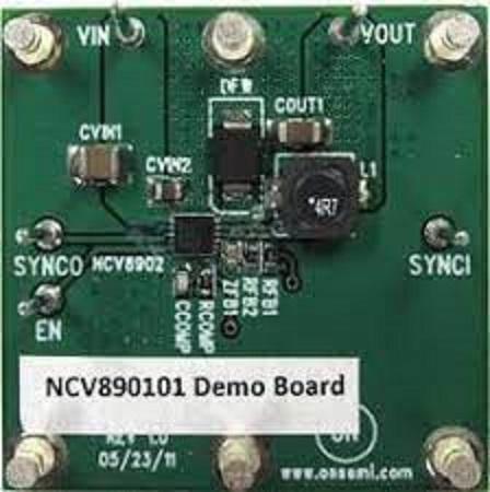 NV890101MWTXGEVB onsemi Fixed-Frequency Monolithic Buck Switching Regulator Evaluation Board Switching Regulator for NCV890101