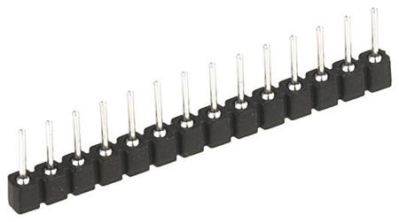 800-80-009-30-480101 Preci-Dip 800 Series Straight Surface Pin Header, 9 Contact(s), 2.54 mm Pitch, 1 Row, Unshrouded