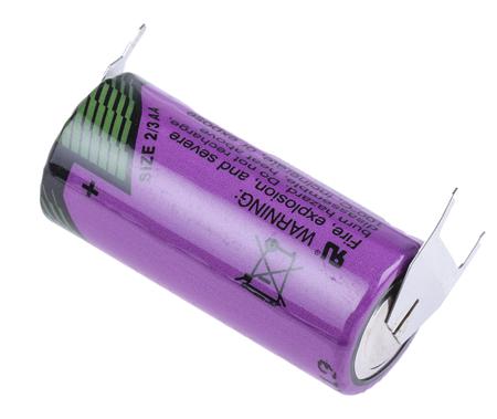 SL361-PT Tadiran SL361/PT, 3.6V Lithium Thionyl Chloride 2/3 AA Battery, 1600mAh
