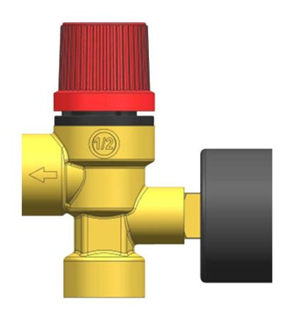 429-643 RS PRO 3bar Pressure Relief Valve With Female BSP 1/2 in BSP Connection