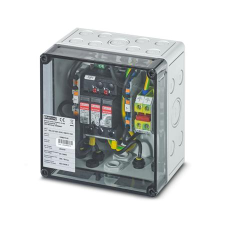 1056073 Phoenix Contact SOL-SC Series Grey, Transparent Polycarbonate Junction Box, IP65, 180 x 180 x 111mm