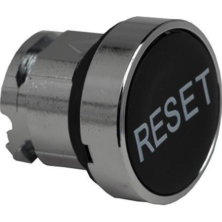 ZB4BA222 Schneider Electric Harmony XB4 Series Black Momentary Push Button Head, 22.5mm Cutout, IP66, IP67, IP69, IP69K