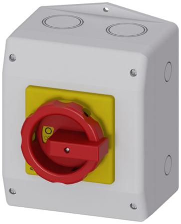3LD2165-3VB53 Siemens 6P Pole Panel Mount Non-Fused Switch Disconnector - 25A Maximum Current, 9.5kW Power Rating, IP65