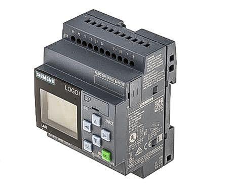 6ED1052-1HB08-0BA0 Siemens LOGO! 8.2 Logic Module, 24 V dc, 8 x Input, 4 x Output With Display
