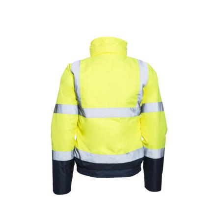 HVFLAYXXXL Active Gear HVFLAY Navy/Yellow Unisex Hi Vis Jacket, XXXL
