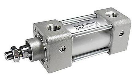 NCDA1B325-1000 SMC Double Action Pneumatic Profile Cylinder 82.55mm Bore, 254mm stroke