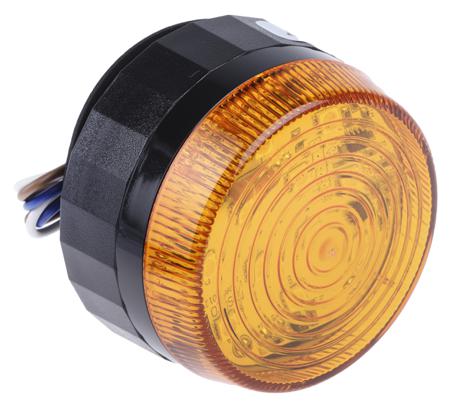 907-5977 LED, Flashing Beacon LLP Series, Amber, Screw Mount, 110 → 230 V ac