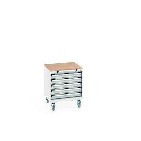 40402145-16V Bott, 5 Drawer Sheet Steel Floor Standing Storage Cabinet, 650 X 650 X 790mm