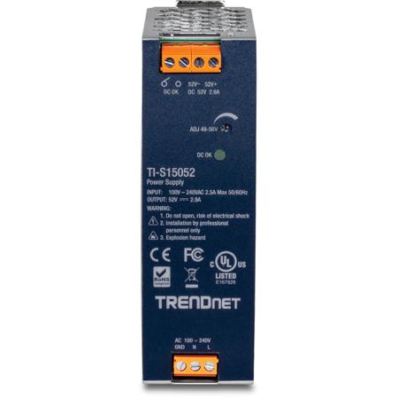 TI-S15052 AC to DC DIN-Rail Power Supply