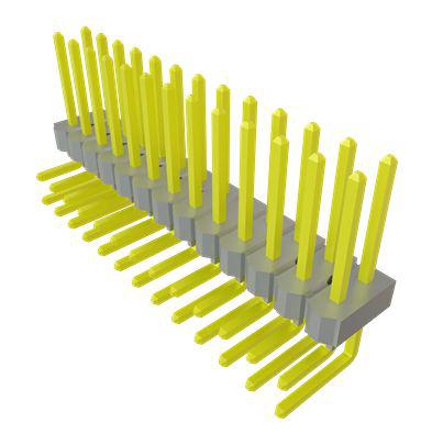 TSW-113-25-G-D-RA Samtec TSW Series Vertical Through Hole PCB Header, 26 Contact(s), 2.54mm Pitch, 2 Row(s), Unshrouded