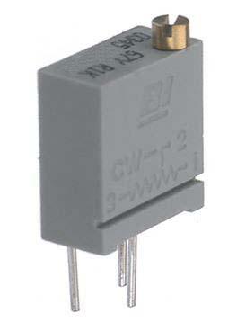 67YR5KLF 5kΩ, Through Hole Trimmer Potentiometer 0.5W Top Adjust TT ElectronicsBI, 67