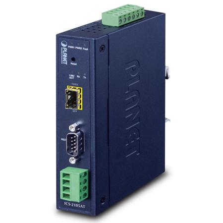 ICS-2105AT Planet Serial Device Server, 1 Ethernet Port, 1 Serial Port, RS232, RS422, RS485 Interface, 921kbps Baud Rate