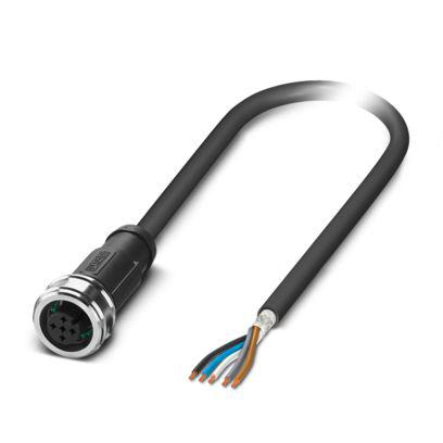 1476892 Phoenix Contact Female 5 way Push Pull to 5 way Free Cable End Sensor Actuator Cable, 3 m