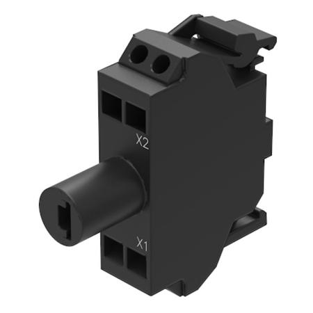 45-320.2H41 EAO 45-32 Series Lighting Unit for Use with Enclosure, 24, Green Light, Spring Terminal
