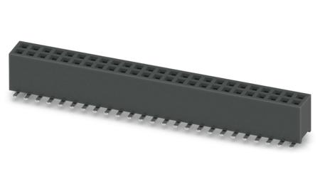 1156839 Phoenix Contact 27D/ 50-SV- 490-1-BR, FQ 1 Series Surface Mount Socket Strip, 2-Row, 1.27mm Pitch