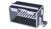 966871-1 TE Connectivity AMPMODU Series Horizontal Through Hole PCB Header, 10 Contact(s), 2.5mm Pitch, 2 Row(s), Shrouded