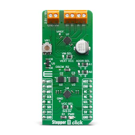 MIKROE-4157 MikroElektronika Stepper 8 Click for TC78H670FT for TC78H670FT