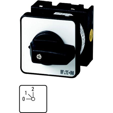 009774-T0-1-8310-E Eaton, 1P 3 Position 45° Multi Step Cam Switch, 690V (Volts), 20A, Short Thumb Grip Actuator