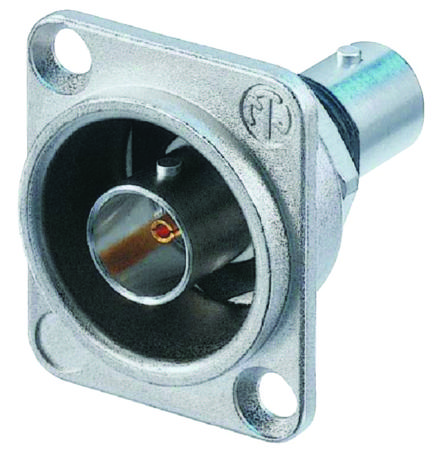 NBB75DFI Neutrik NBB Series, Jack Panel Mount BNC Connector, 75Ω, Crimp Termination, Straight Body