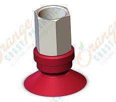 ZPT20UN-B01 SMC 20mm Flat NBR Suction Cup , 1/8 in