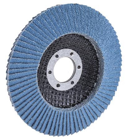 3M556D-B61785 3M Zirconia Aluminium Medium Flap Disc, P60 Grit, 13000rpm, 115mm x 22mm Bore