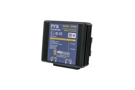 PV3I Alfatronix Ltd DDI DC-DC Converter, 12V dc/ 6A Output, 24 V dc Input, 36W, Clip Mount, +80°C Max Temp -25°C Min Temp