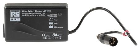 176-9364 RS PRO LBC6000 Battery Pack Charger For Lithium-Ion LBP6000, LBP7000 16.8V 3.5A with IEC plug