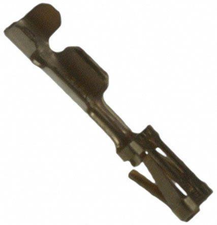 87756-5 TE Connectivity AMPMODU Mod IV Crimp Terminal Contact, Female, 0.1mm² to 0.4mm², 26AWG to 22AWG, Gold Flash Plating