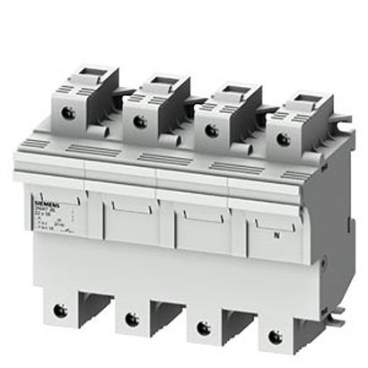 3NW7262 Siemens 100A Fuse Holder for 22.2 x 58mm Fuse, 3P+N, 690V