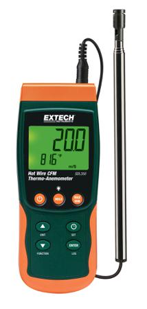 SDL350 Extech  Rotary Vane Anemometer, 25m/s Max, Measures Air Velocity