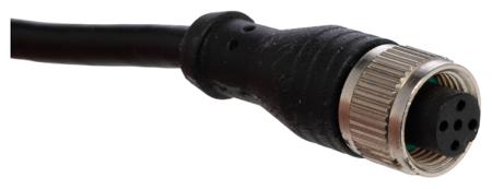 144-7657 RS Pro Connector & Cable with a 5 Pole Straight Female M12 Male and a Wire Lead, 4 A, 60 V ac/dc, 2m Cable