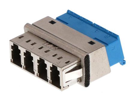 1061230500 Molex  LC Multimode, Single Mode Duplex Fibre Optic Adapter