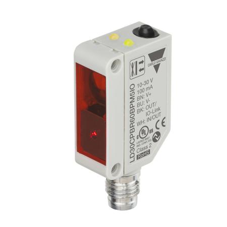 LD30CPBR60BPM5IO Carlo Gavazzi Through Beam Photoelectric Sensor, Rectangular Sensor, 600 mm Detection Range IO-LINK