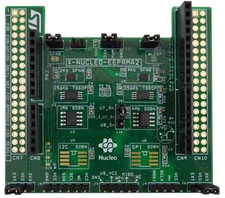 X-NUCLEO-EEPRMA2 STMicroelectronics , Standard I²C and SPI EEPROM memory expansion board based on M24xx and M95xx series