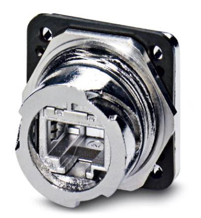 1419184 Phoenix Contact, VS-V1-F-RJ45-MNNA-1-C-S-JJ-S Panel Mounting Frame for use with IP67 RJ45 Connector