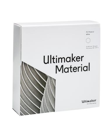 1642 Ultimaker 2.85mm White PC 3D Printer Filament, 750g