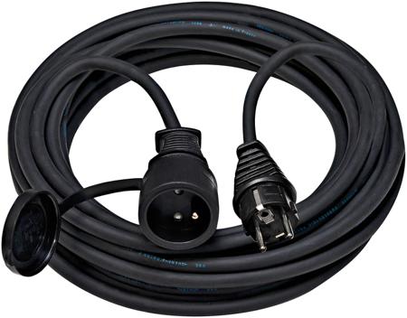 1168401 brennenstuhl 25m 1 Socket Type E - French Extension Lead, 230 V, IP44