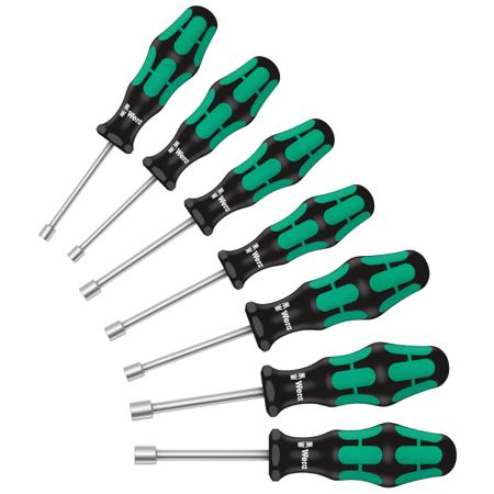 05029510001 Wera Screwdriver Set, 7 Piece - Nutdriver Hex