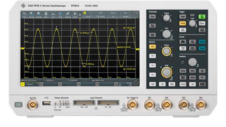 RTB2-BNDL Rohde & Schwarz RTB2 Series, 300MHz Bench Oscilloscope, 4 Analogue Channels - RS Calibrated