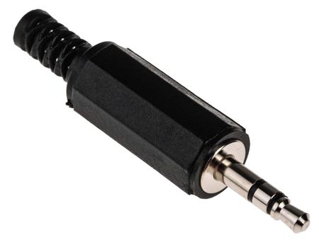 392-643 RS Pro 3.5m/m Series, 3.5 mm Cable Mount Stereo Jack Plug