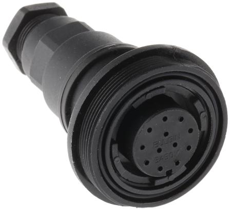 PX0795/S Bulgin Circular Connector, 12 Contacts, In-Line, Standard Connector, Socket, Female, IP68, Standard Buccaneer Series