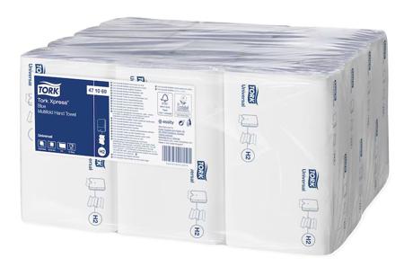 471069 Tork Xpress Blue Multi-fold Hand Towel Universal Zfold Interleaved Blue 241 x 213 (Unfolded) mm, 81 x 213 (Folded) mm