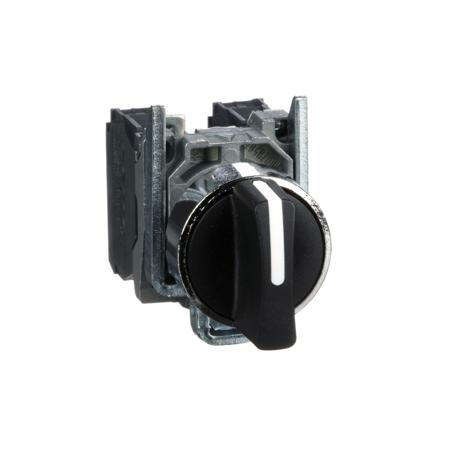 XB4BD53 2 NO 3 spring return selector switch