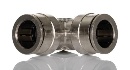100401400 Norgren PNEUFIT 10 Series Straight Threaded Adaptor, Push In 14 mm to Push In 14 mm, Tube-to-Tube Connection Style