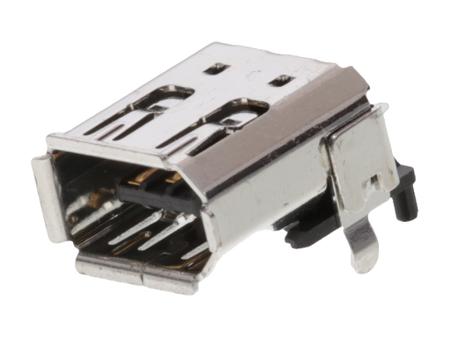 53462-0629 Molex,  6 Way Right Angle Surface Mount Firewire Connector